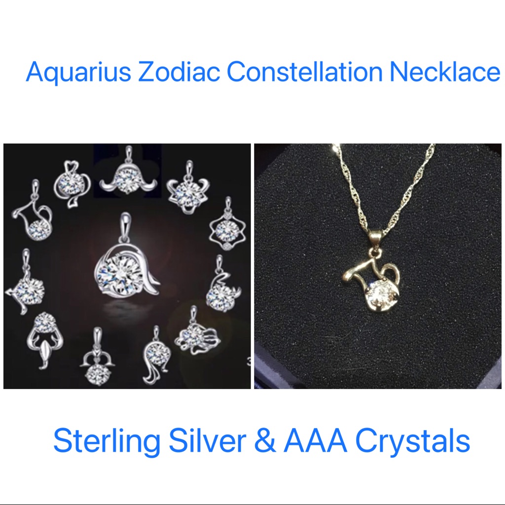 Aquarius Zodiac Constellation Necklace New